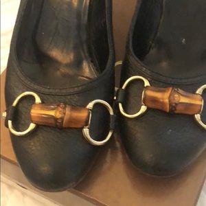 Gucci Scar Pelle bamboo bit sz8